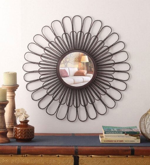 Finish Convex Decorative Wall Mirror By Cocovey - Image 2