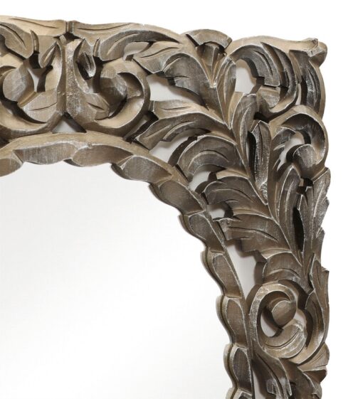 Hand carved decorative wall mirror by Cocovey - Image 4