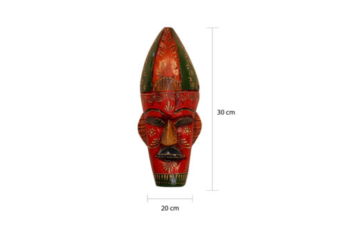 Wooden Tribal Red Wall Mask By Cocovey - Image 5