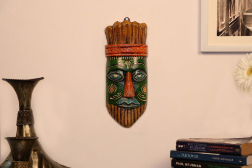 Wooden Tribal Handicrafted Wall Mask By Cocovey - Image 2