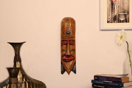 Wooden Tribal Decorative Wall Mask By Cocovey - Image 2