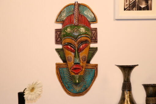 Wooden Tribal Handicrafted Wall Mask By Cocovey - Image 2