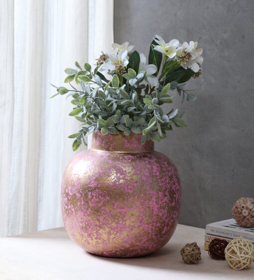 Pink Gold Premium Flower Vase By Cocovey - Image 2