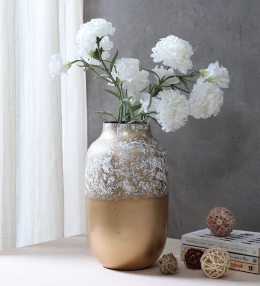 White Gold Premium Flower Vase By Cocovey - Image 2