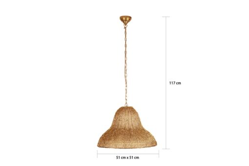 Cocovey Conical Gold Bird Nest Pendant Lamp By Cocovey - Image 4