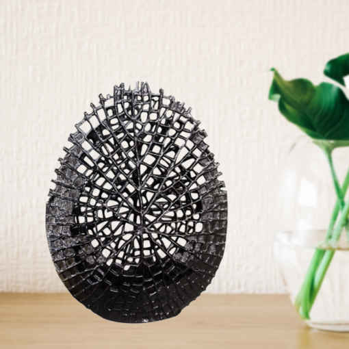 Black Aluminium Flower vase by cocovey homes