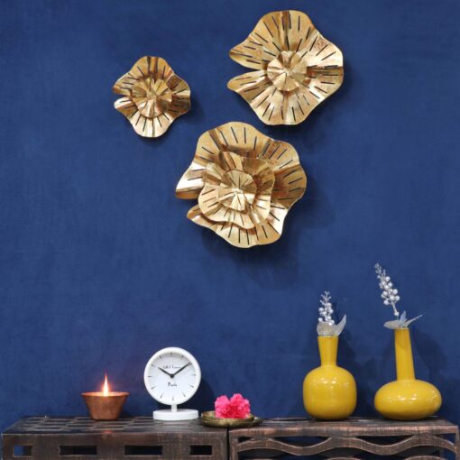 Concentric gold petals florals by cocovey homes