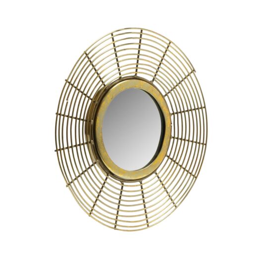 Gold metal round wall art - Image 3