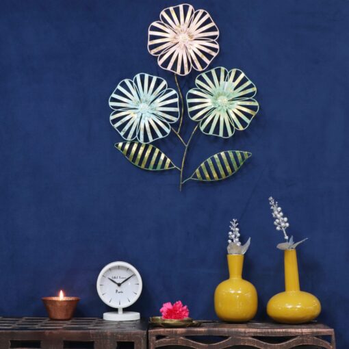 Flower metal orbs wall art by cocovey homes