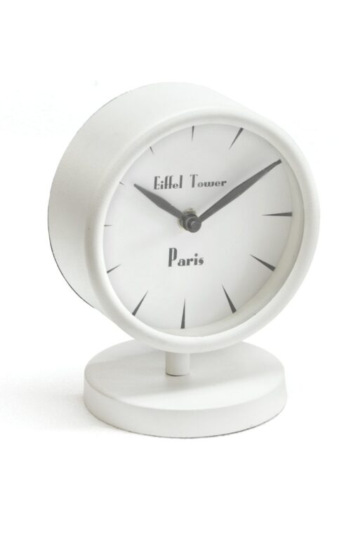 Charming white table clock by cocovey homes - Image 2