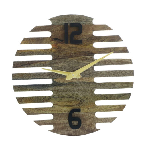 Brown wooden wall clock by cocovey homes - Image 3